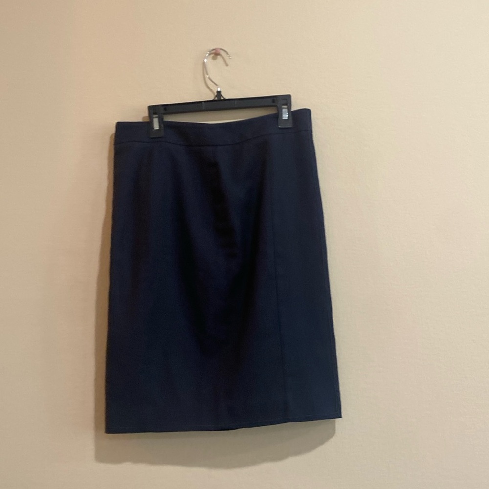 Navy blue work skirt